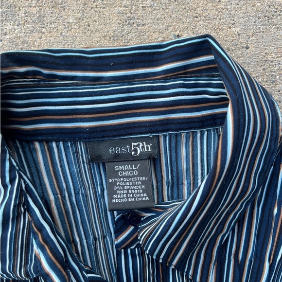 Striped Long Sleeve Blouse - Picture 3 of 3